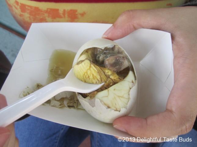 balut aka under-developed duck embryo - if it's my ULC day, I might want to give it a try as well!
