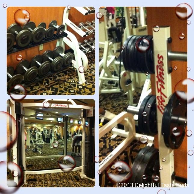 All I need are weights! While other peeps were hoarding the cardio treadmills, I hoard the weights!