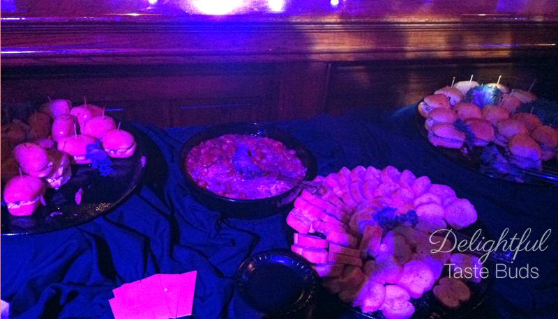 Catered food - I couldn't have any of these. Good thing I ate before I went!