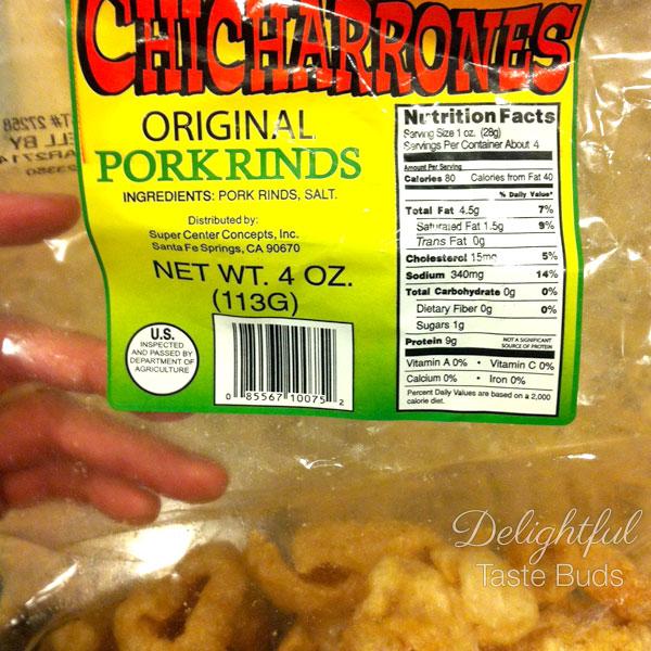 This is the lighter pork rinds and I found out it's less dense and less salty for baking needs.