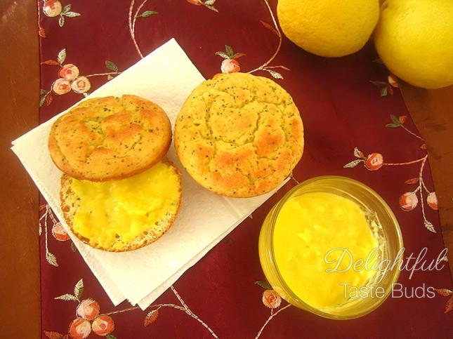 Lemon Curd by Jos served with Low Carb Melt-In-Your-Mouth Lemon ‘Chiffon’ Poppy Seed Cake by Debby