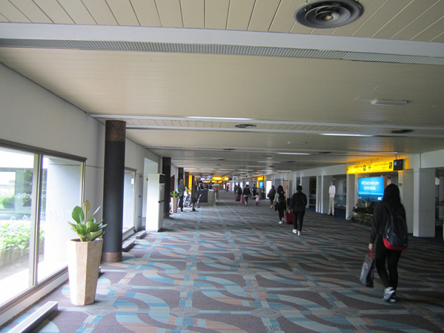 walking through the airport. Even with the AC, I already felt the humidity in the air