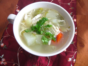 Hearty Winter Melon Chicken Soup
